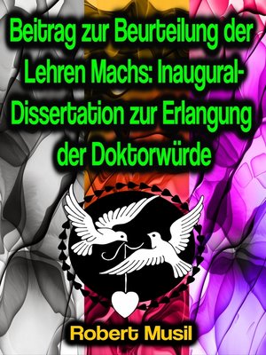 cover image of Beitrag zur Beurteilung der Lehren Machs